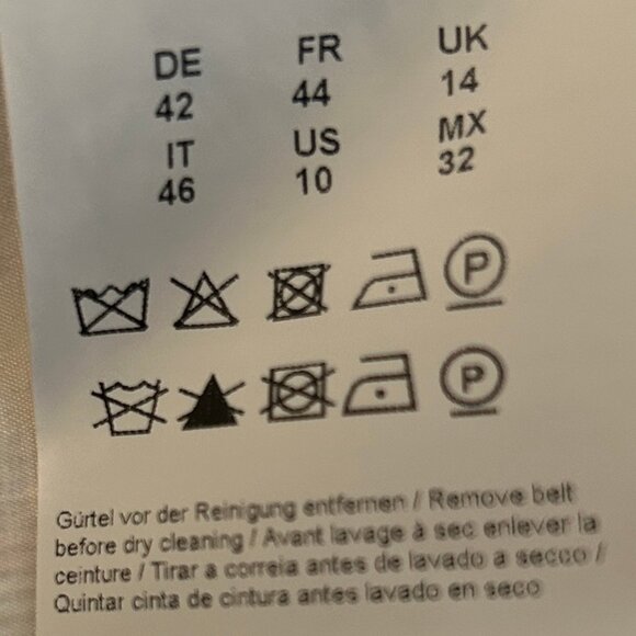 NWT Hugo Boss Diemoni gray/pink belted houndstooth tweed knee-length dress sz 10 - Picture 7 of 11